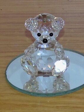 Vintage Swarovski Crystal Small Bear Figurine EXCELLENT CONDITION!